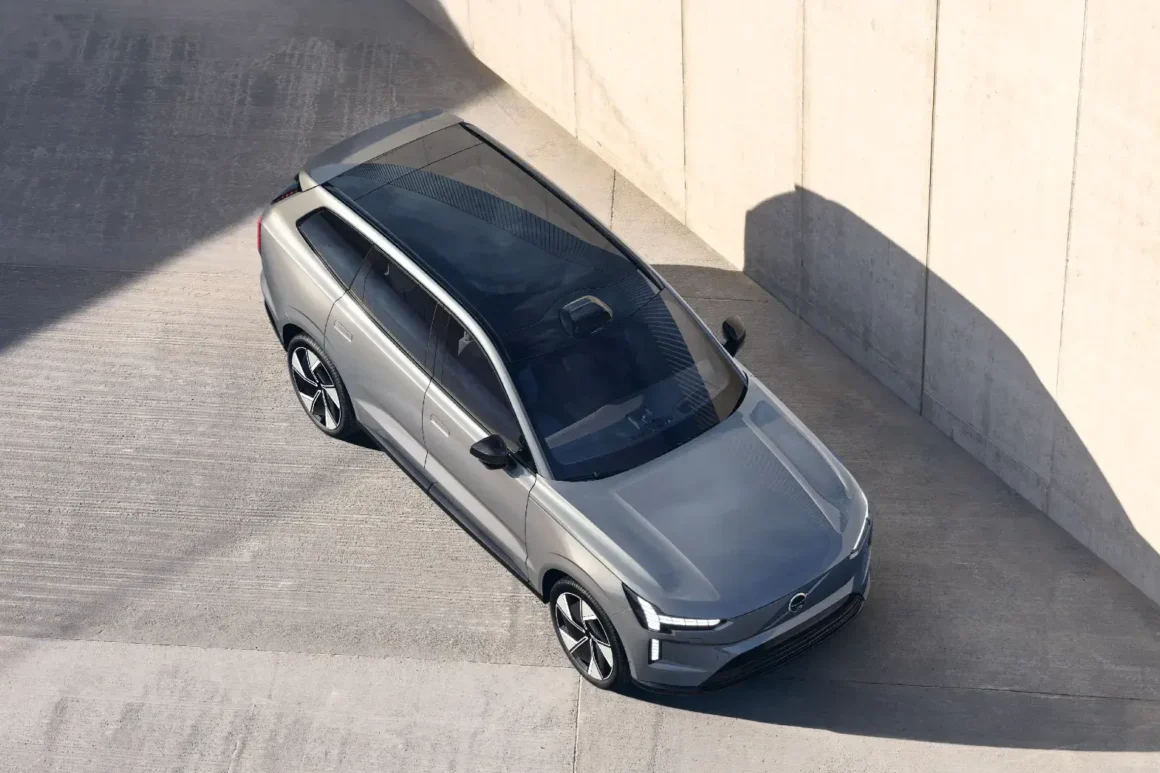 Essai Volvo EX 90 T8-vue.aérienne